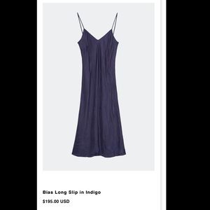Organic by John Patrick Bias Long Slip in Indigo